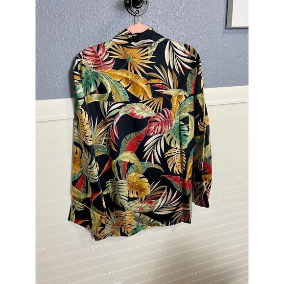 Peterysn Savani Ravello Satin Button Down Blouse Women's Size XS NWT - Picture 8 of 10